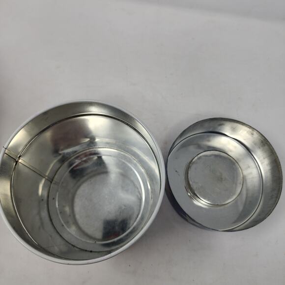 Vintage JAPAN American Flag Tins (2) Max Factor Containers Labor Day, Noel - Picture 7 of 11